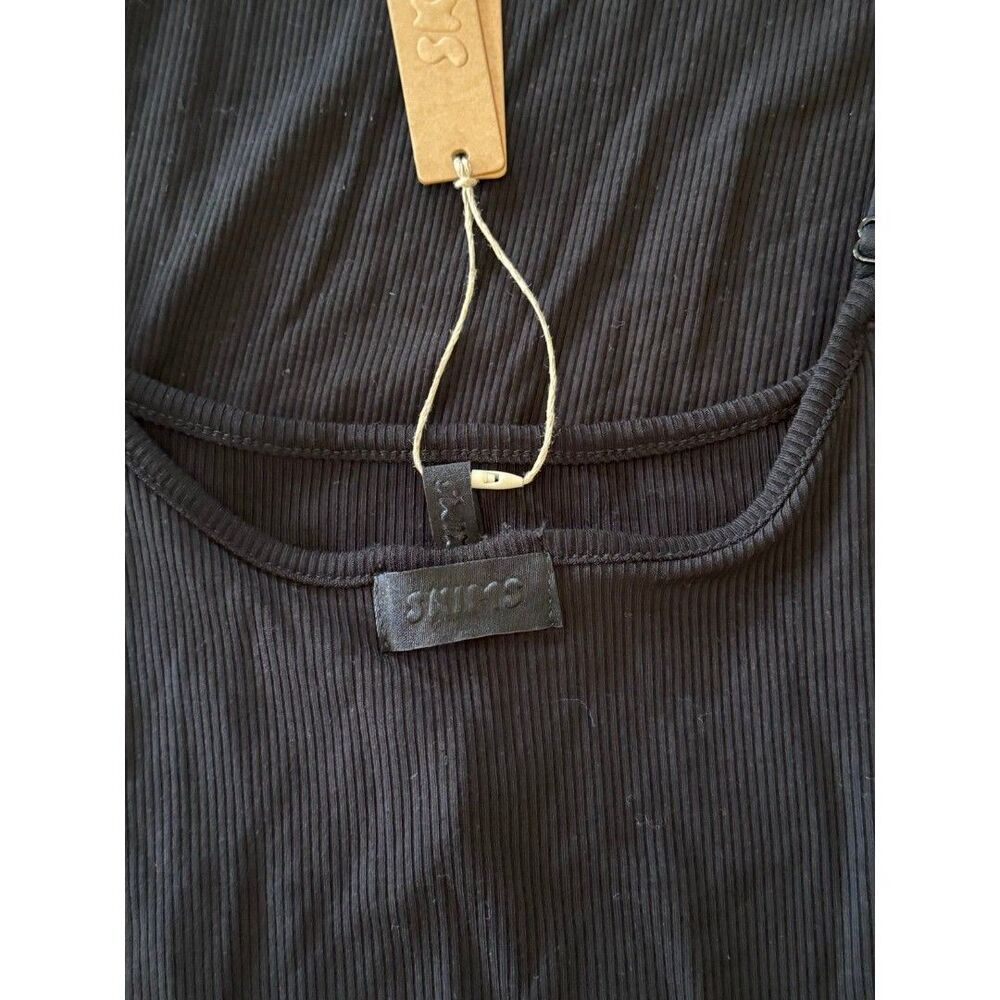 Skims Soft Lounge Long Slip Dress Onyx Size Small - Picture 10 of 12
